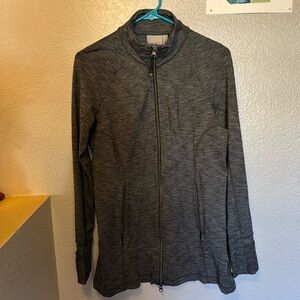 Athleta women’s light weight long jacket.